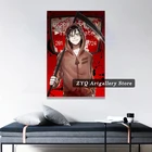 Красные постеры Далласа рейда, картина с ангелами смерти, японское аниме, модульные картины на холсте для гостиной, картина-рамка