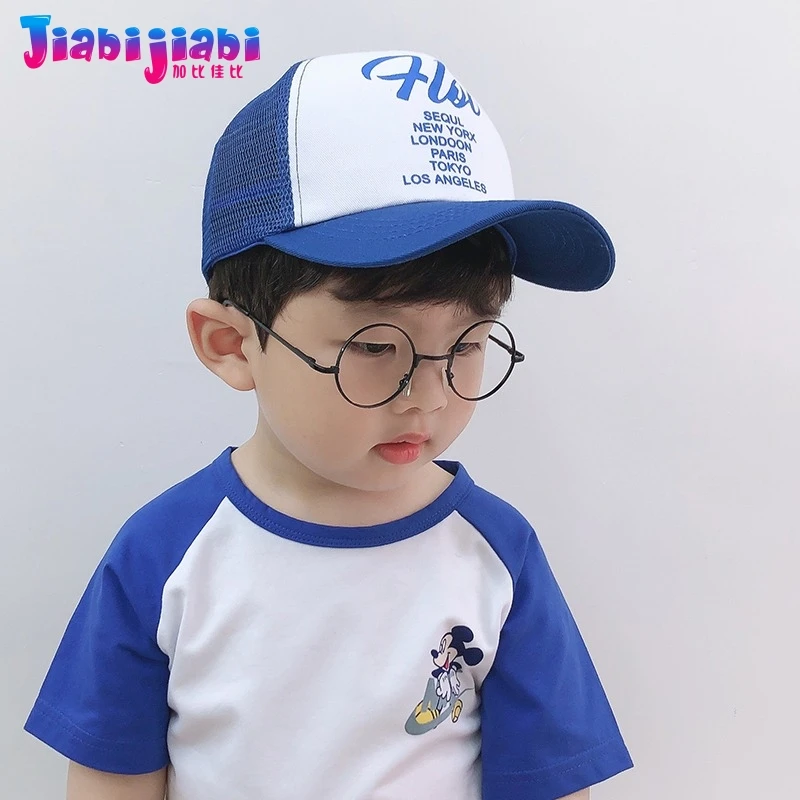 Летняя шляпа для детей козырек от солнца мальчиков бейсбольная кепка девочек