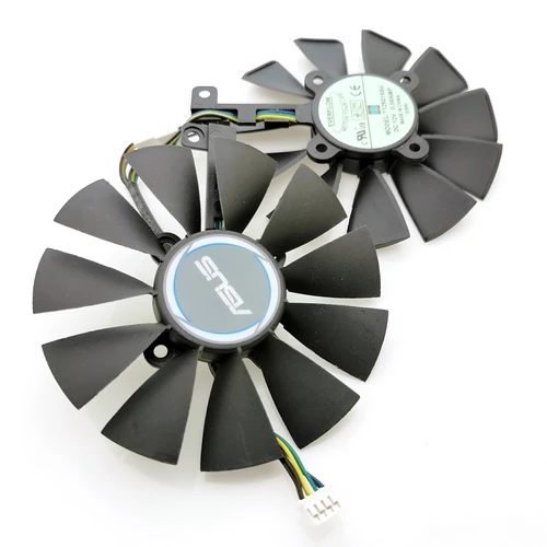 T129215SU-Pair T129215SU 12 В 0.5A 87 мм VGA вентилятор для ASUS GTX1050TI GTX1060 GTX1070 RX480 Видеокарта кулер вентилятор охлаждения - Цвет лезвия: T129215SU-Pair
