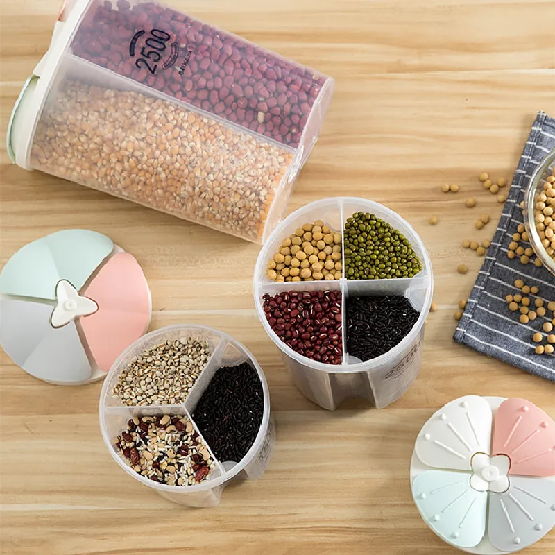 1 5/2 5/3L Кухня бак для хранения Творческий Съемный отсек прозрачная коробка