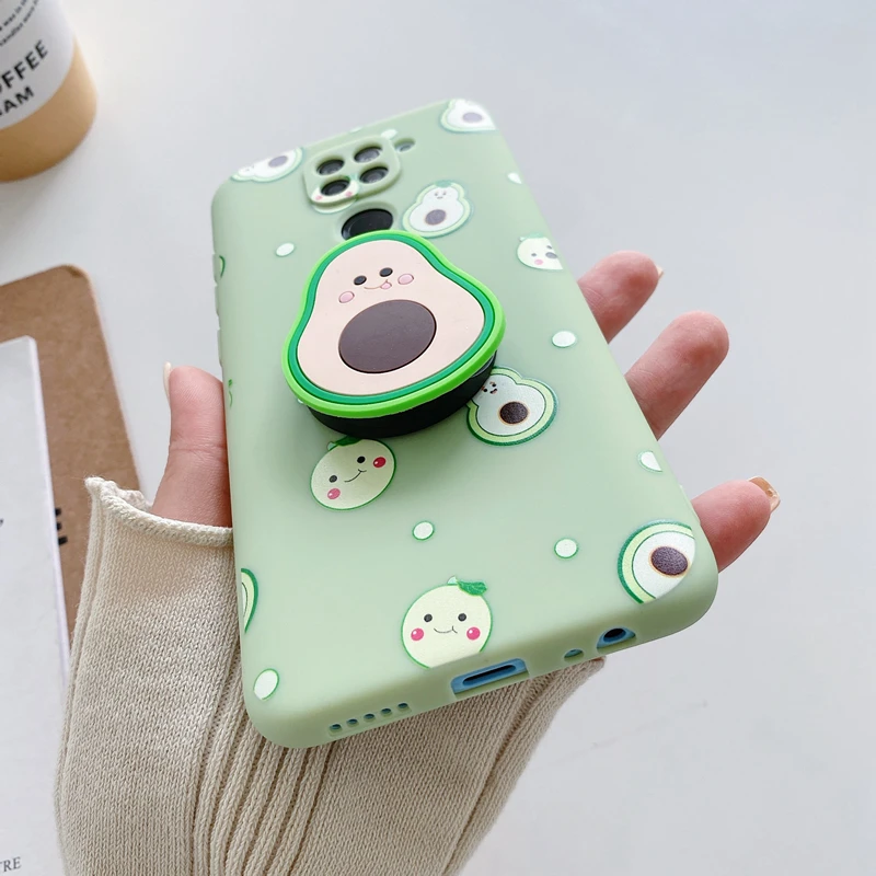 3d cute cartoon phone holder case for xiaomi poco x3 nfc x3 pro m3 pro pocophone f1 redmi note 9 7 8 pro mi 9 se 8t stand cover free global shipping