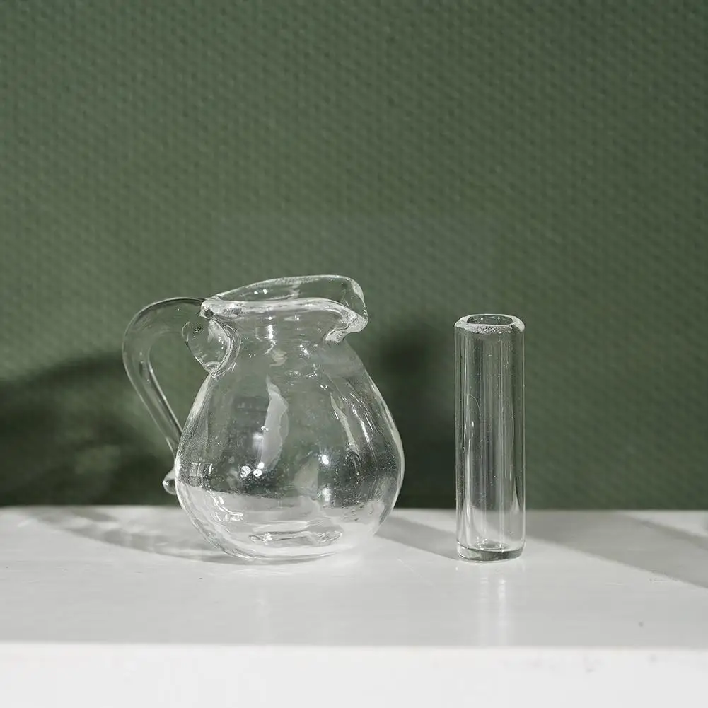 

1:12 DIY Dollhouse Accessories Simulation Miniature Toy Dollhouse Decor Glass Bottle Cold Ornament Can Water Model For Doll I4X8