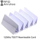 50 шт. 125 кГц перезаписываемый ключа Rfid Em4305 T5577 карты клонируемые тега доступа контрольный значок копир Id Card Reader близость маркер записываемых брелоков