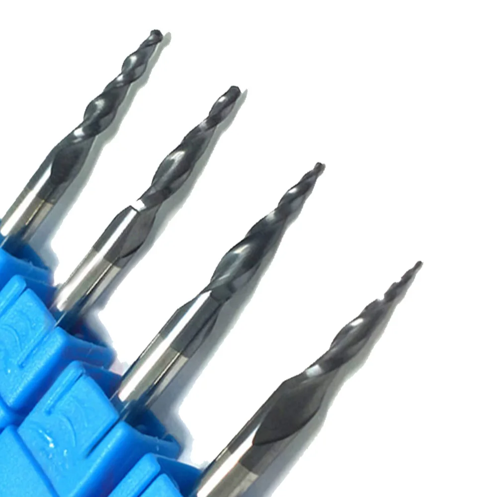 

Tapered End Mills Ball Nose Milling Cutter 1/8\\\" Shank Drill 0.25-1.0mm