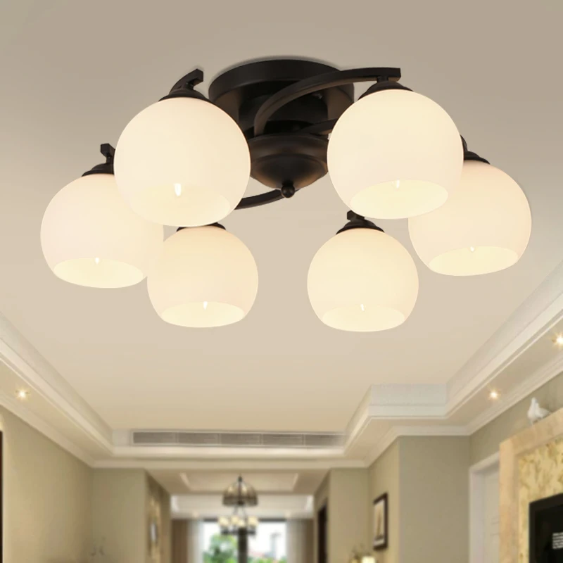 Современный черный хрустальный светильник для гостиной спальни внутреннего