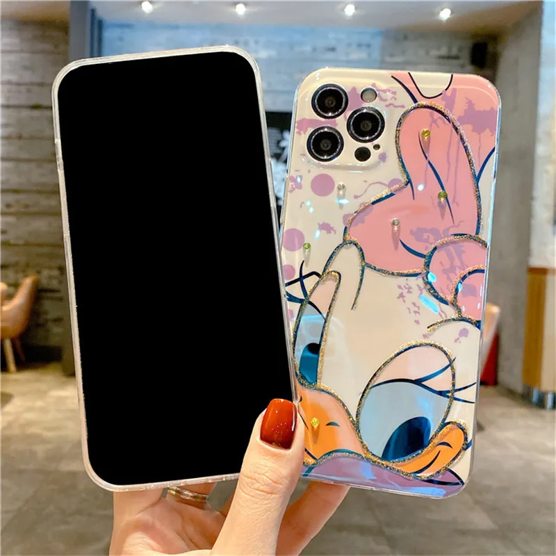 Чехол для телефона Disney Дональд Дак Дейзи рисунок iPhone/XS/MAX/XR/7/8/Plus/11/12/12 Pro Max Защитные