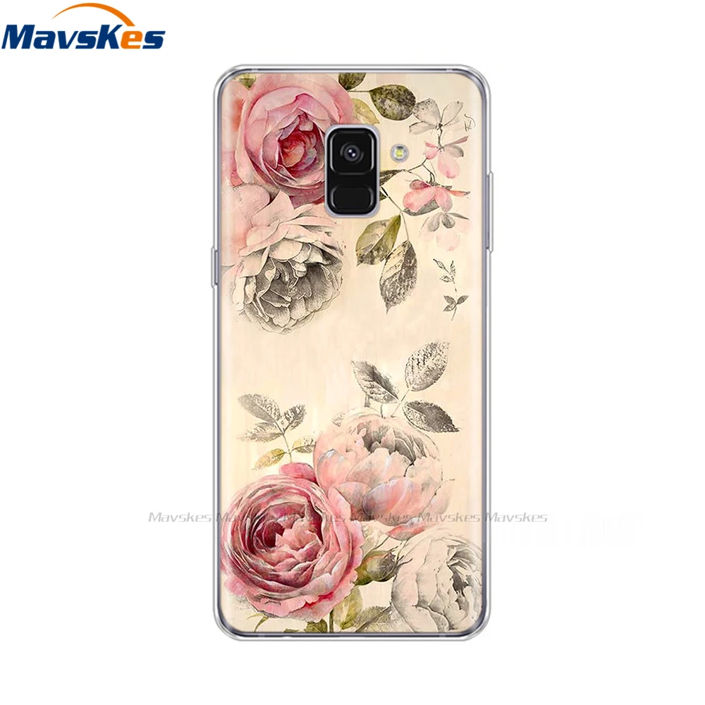 Силиконовый чехол для телефона Samsung Galaxy A8 2018 A530 A530F Plus мягкий прозрачный из ТПУ