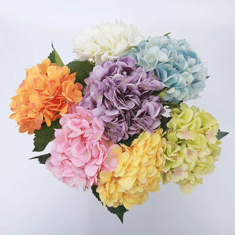 Искусственные цветы гортензии Шелковый букет реквизит для фотографии свадебное