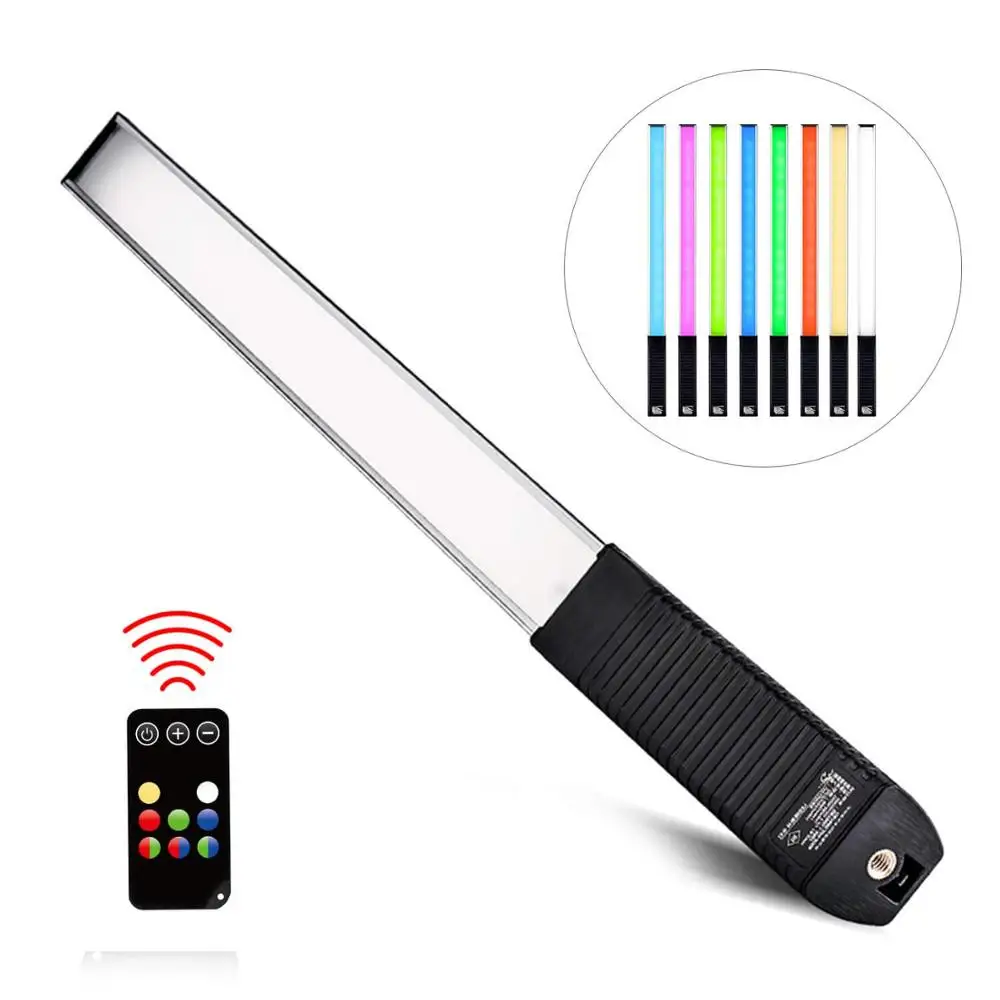 RGB Освещение для фотографии палочка ручной RGB светодиодный светильник для видео ings 9 Вт 1000lm USB Перезаряжаемый пленочный светильник светодиодный светильник для видеосъемки ings