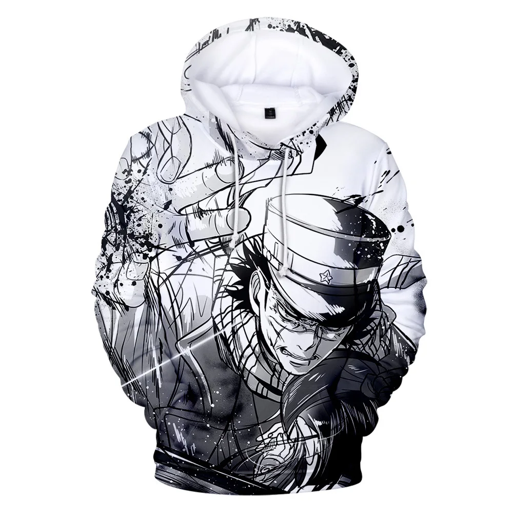 

3D print 2021 Design GOLDEN KAMUY New Hoodie Sweatshirt Men/women Casual Autumn Winter Hoodies High Quality Pullovers