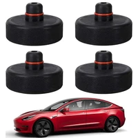 4pcs black rubber jack lift point pad adapter for tesla model 3sx jack pad tool chassis jack car styling accessories