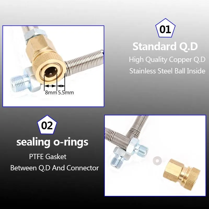 PCP воздушная Пневматика насос для наполнения воздухом 50 см длинный шланг