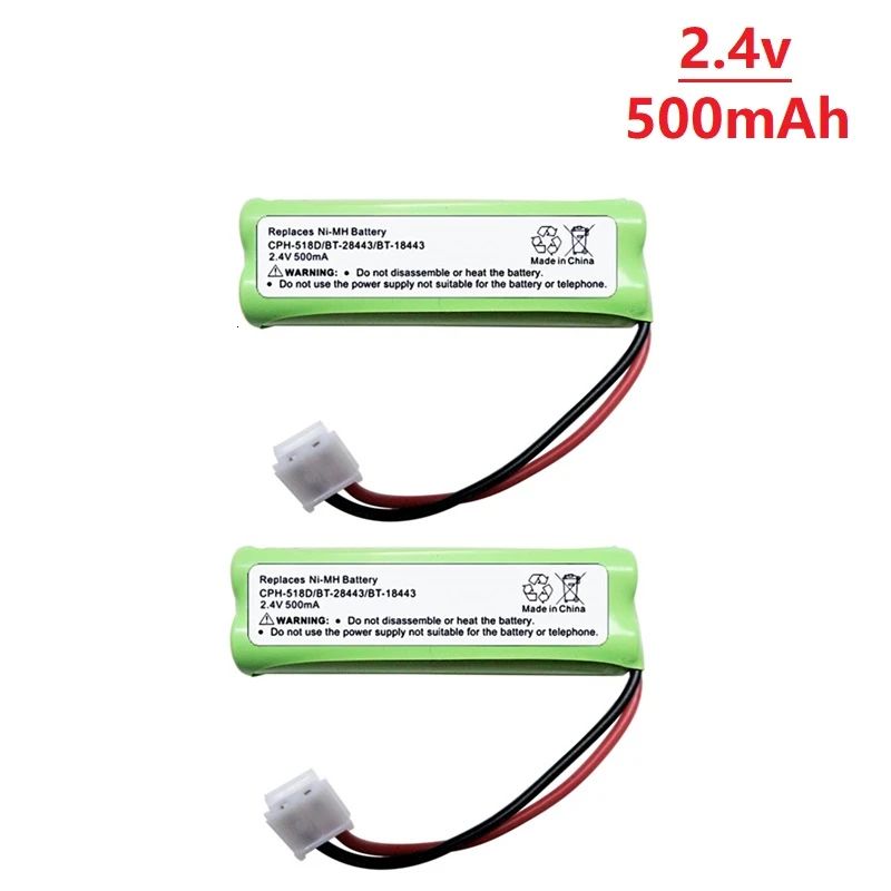 Original 2.4V 500mAh Replacement Battery for CPH-518D BT-28443 BT18443 Home Phone Walkie Talkie 2.4v NIMH Rechargeable Battery