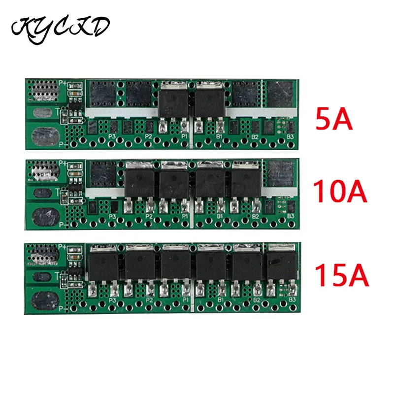 18650 батарея BMS 1S 3 7 в 5A 10A 15A 2/4/6 MOS литий-ионная Защитная плата PCB PCM для зарядки
