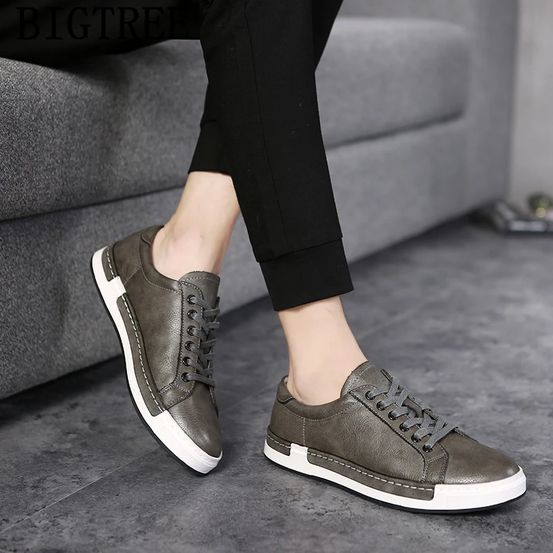 Мужская повседневная кожаная обувь роскошные кроссовки мужская брендовые