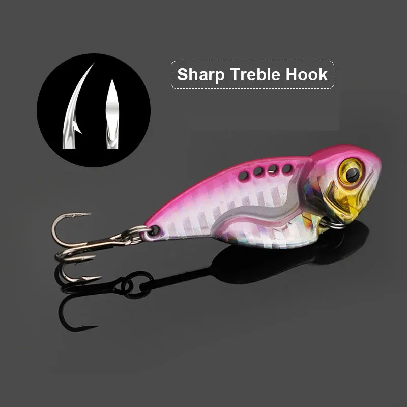 Фото 1 шт., Рыболовная Приманка 7 г/10 г/12 г/14 г/20 г Sinking Vibration Fishing Lures Artificial For Bass Perch Fishing №3
