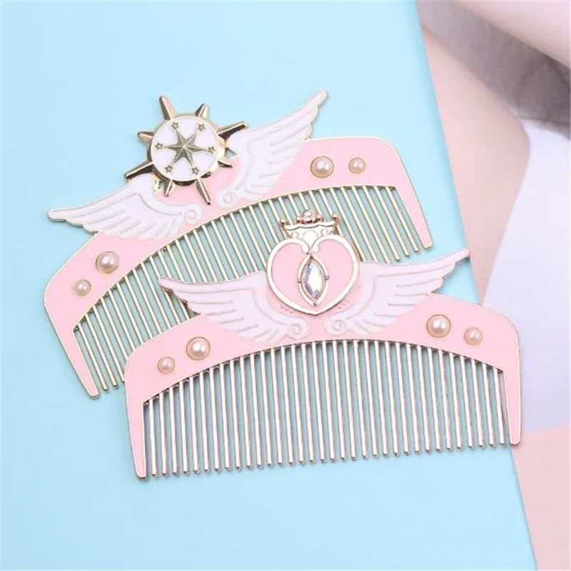 Сейлор Мун расческа Cardcaptor Сакура косплей костюмы реквизит розовые девушки