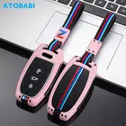 Чехол для автомобильного ключа из цинкового сплава, с 3 кнопками, с дистанционным управлением, защитный чехол для Audi A4, A5, A6, A6L, A7, Q5, S4, S5, S6, S7, RS6, RS7 2016