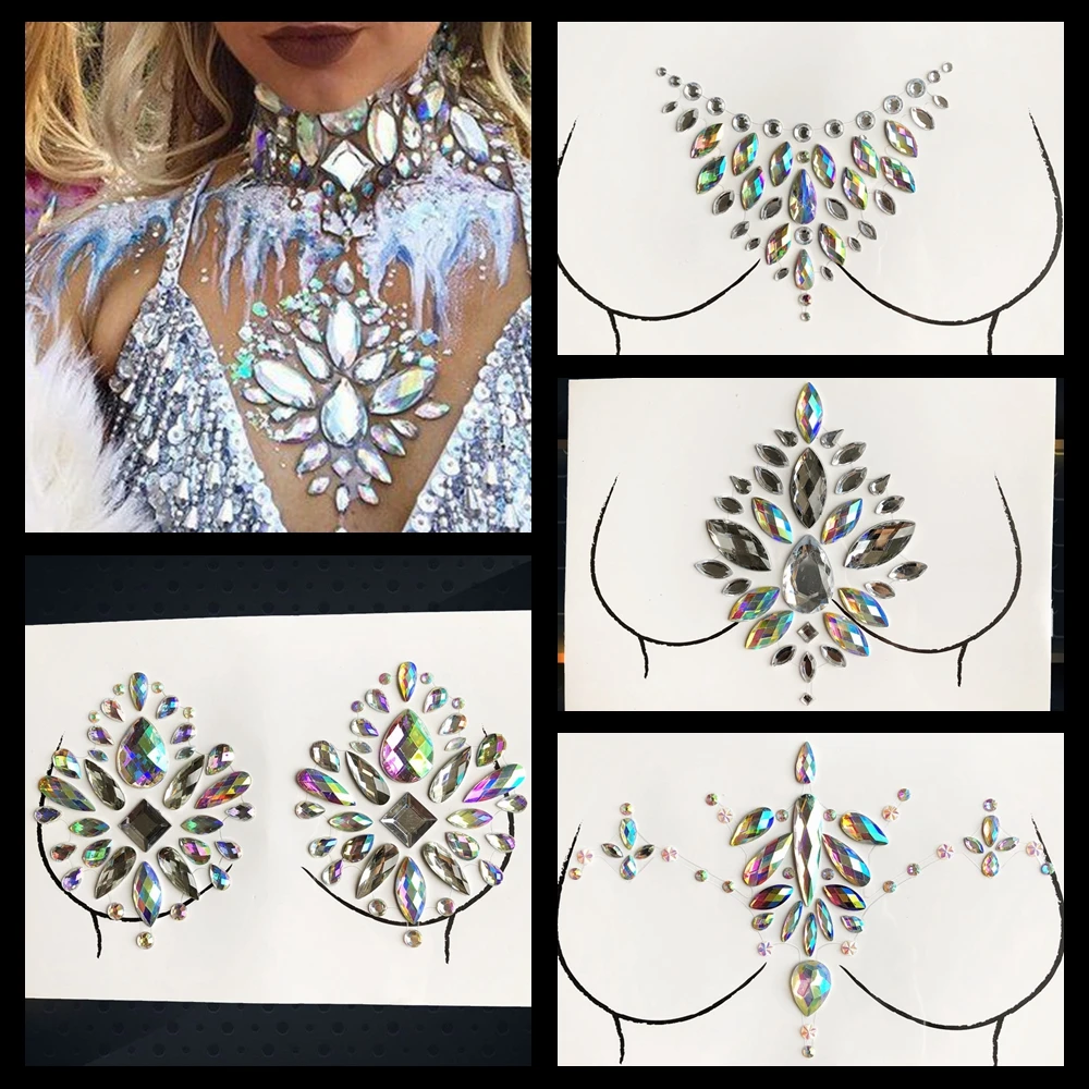 Блестящие временные драгоценности искусственный кристалл инструмент для