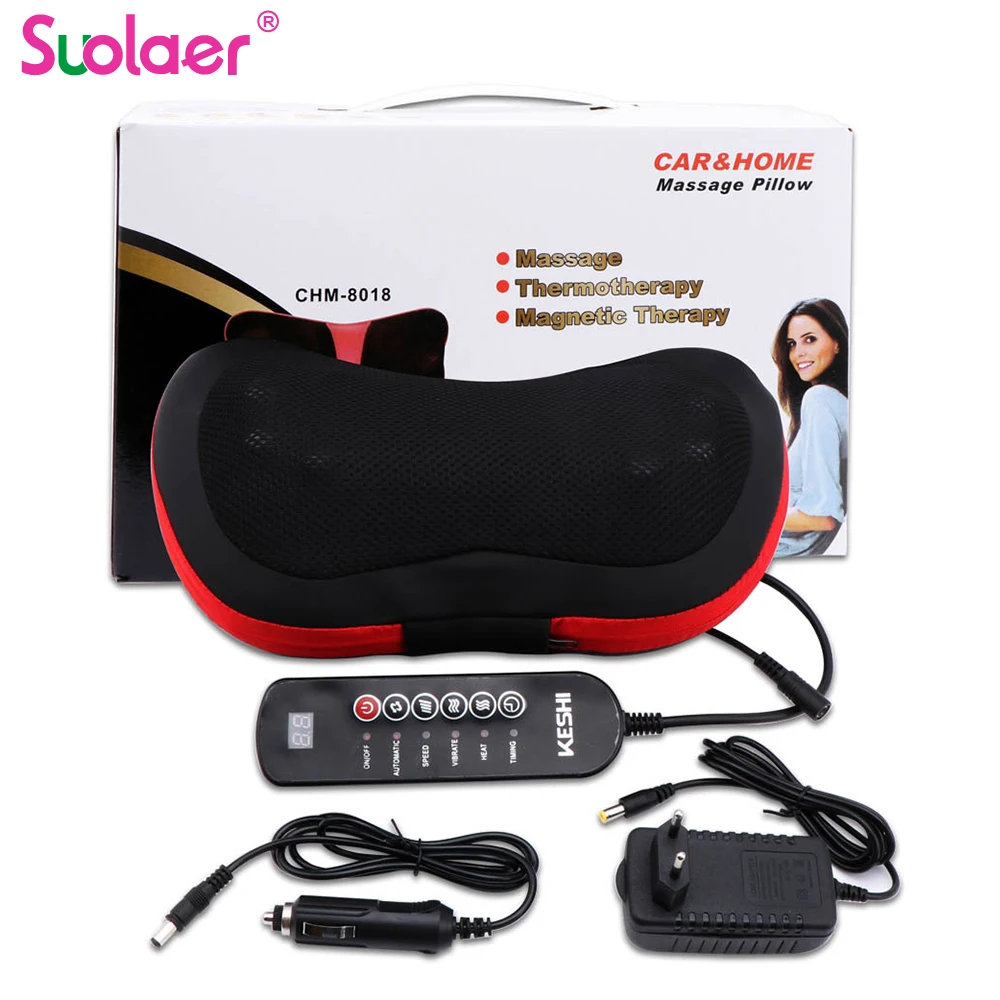 Расслабляющая массажная подушка вибратор электрическая Подушка