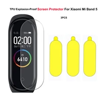 3pcs tpu explosion proof screen protector for xiaomi mi band 5 soft protective film for mi band 6 smartwatch accessories