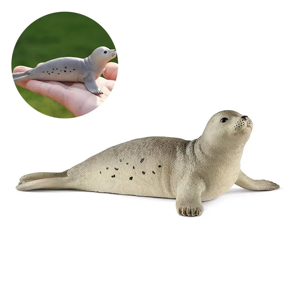4 5 дюймов уплотнение Arctic дикую природу FigurineToy печать морской дельфины