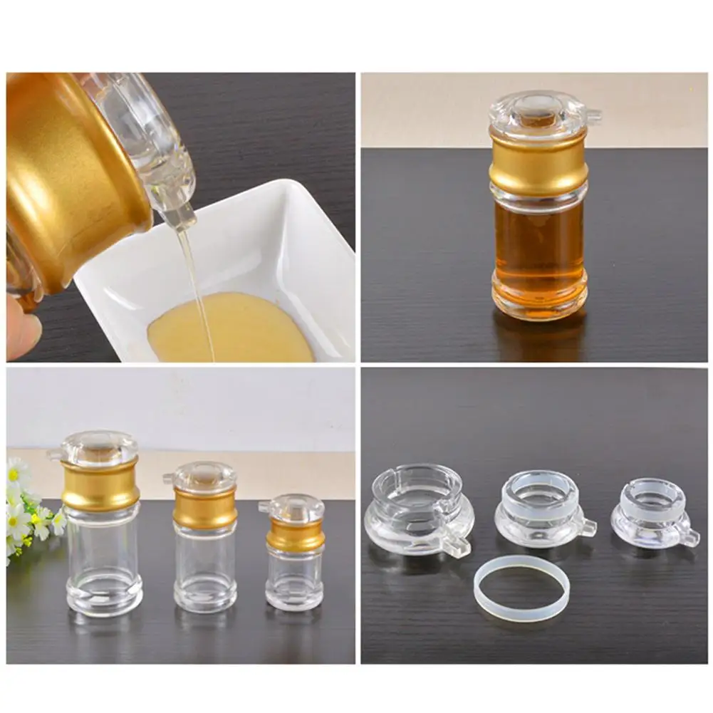Seasoning Oil Pot Acrylic Transparent Spice Jar Leak-proof Soy Sauce Vinegar Bottle Pepper Kitchen Storage Gadgets | Дом и сад