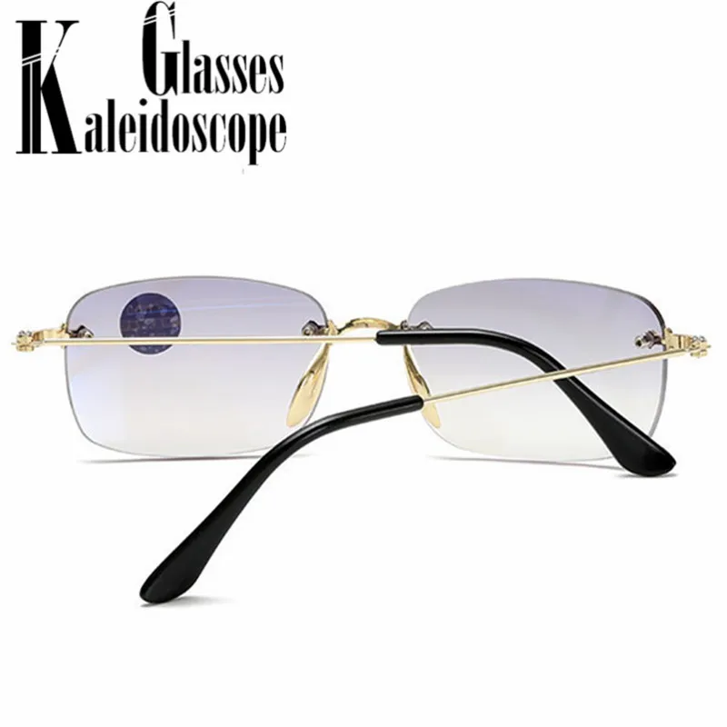 Бифокальные очки для чтения мужчин и женщин без оправы анти-синий светильник