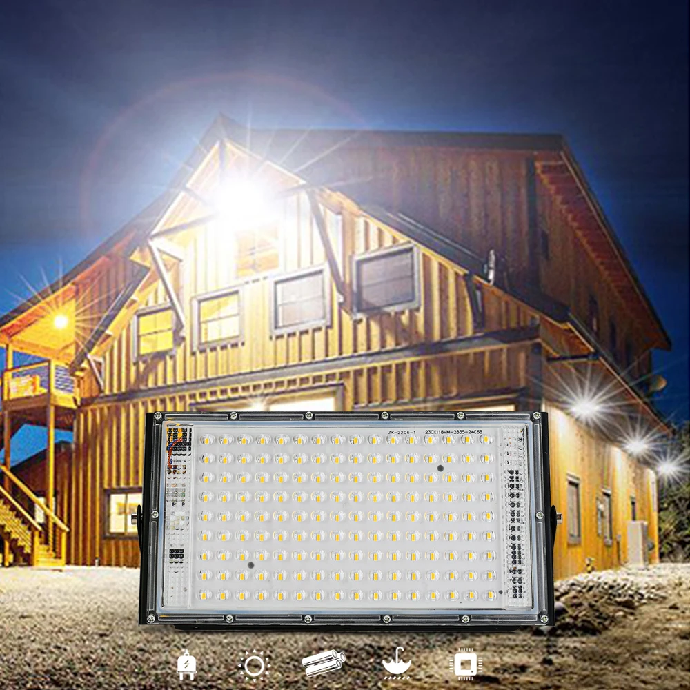 

150W LED Flood Light AC 220V Spotlight Outdoor Lighting Projector Floodlight LED Reflector Stree Lamp 230V 240V Landscape Lamps