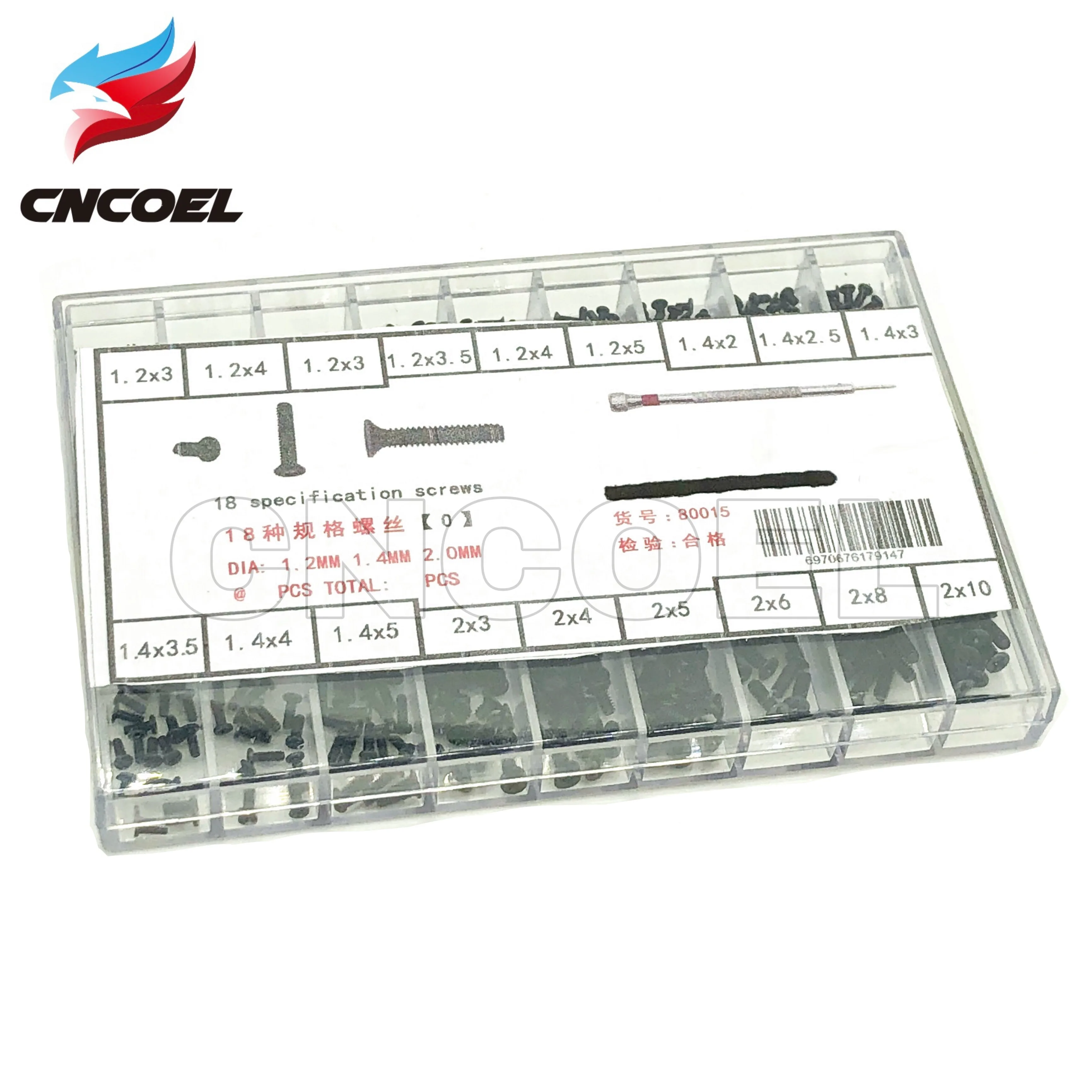 

500Pcs 18 Kinds of Mini Screws DIY Kit Laptop Computer Assemble Repair Screw Fastener set M1.2 M1.4 M2