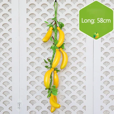 Banana Skewer Strongwell моделирование зеленые фруктовые струны банановые шампуры домашняя Настенная Декорация украшения для стен ресторана - Цвет: Banana Skewer