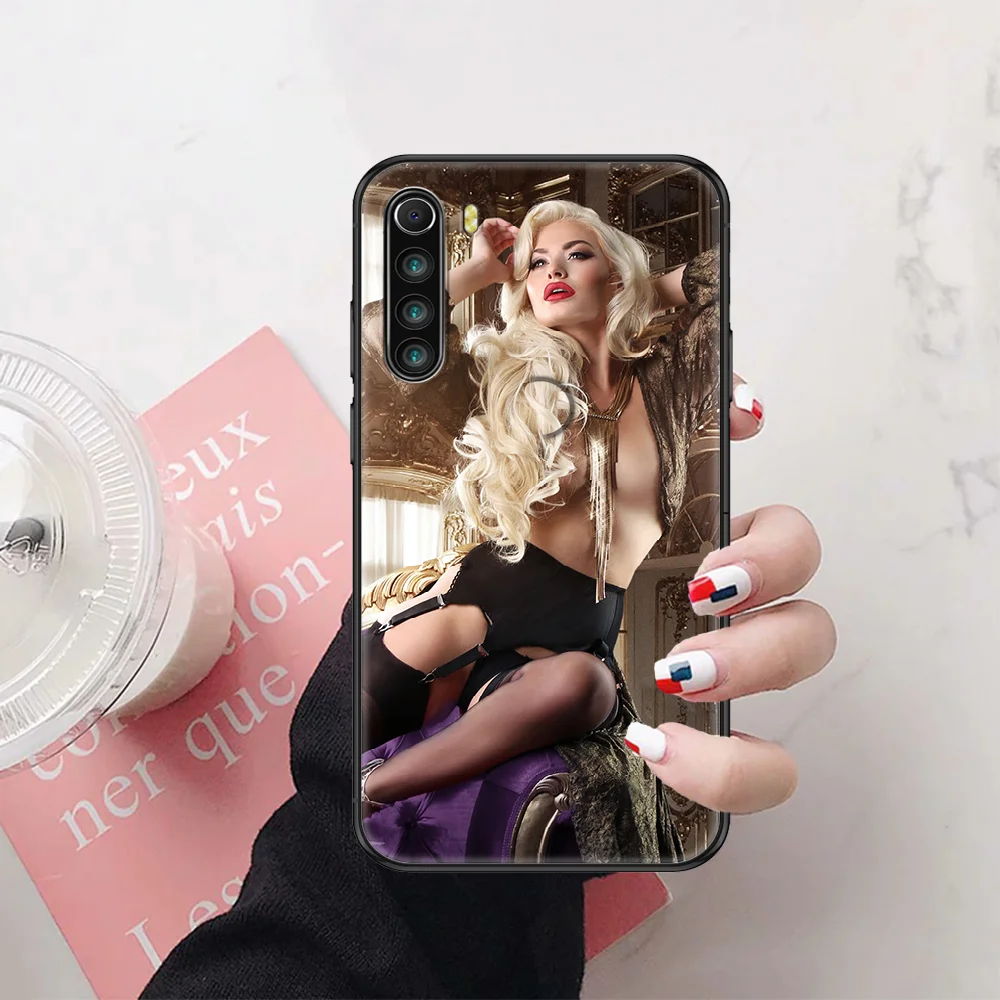 Телефонный чехол Silk Stockings Sexy Girl High-Heeled Shoes для Xiaomi Redmi Note 7 8 9 10 7A 8T 9A 9T 9S 10S Pro, черный тренд, Etui TPU on.