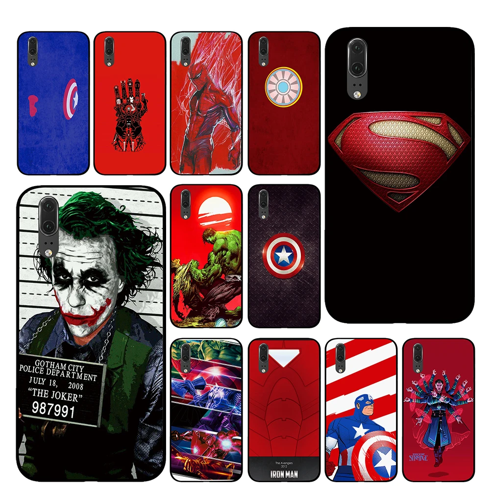 Для DC Marvel роскошные чехлы крышки для huawei P30 P20 P10 Коврики 10 20 Pro Lite|Чехлы-накладки| |
