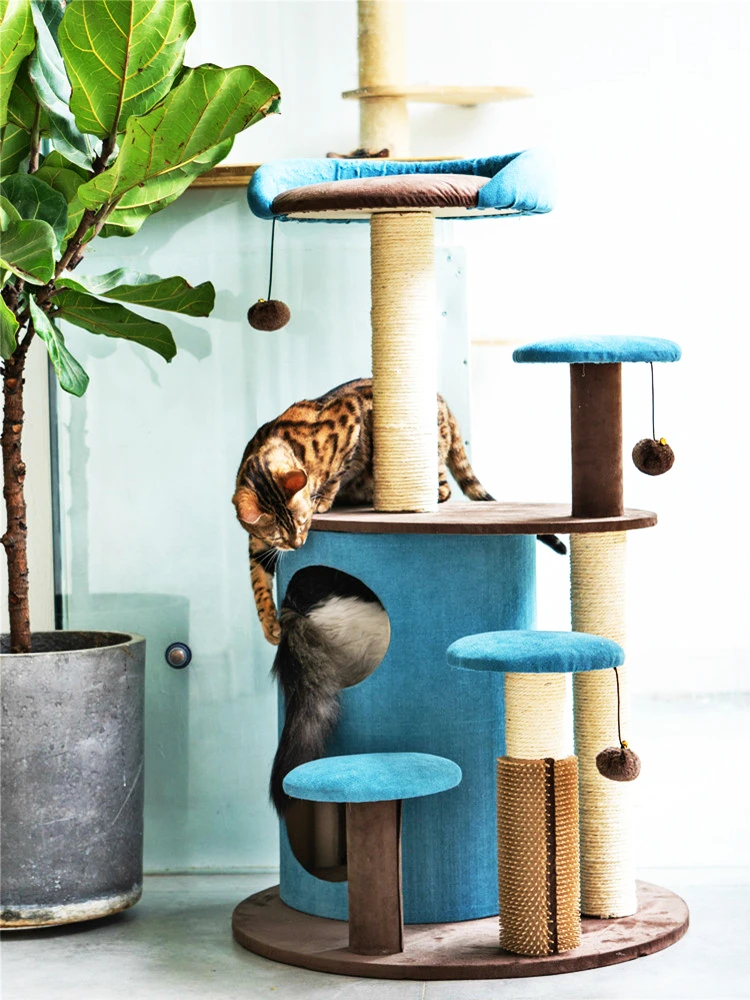 Интегрированная тканевая рама для кошек Sisal практичная домашняя вещь ползания и