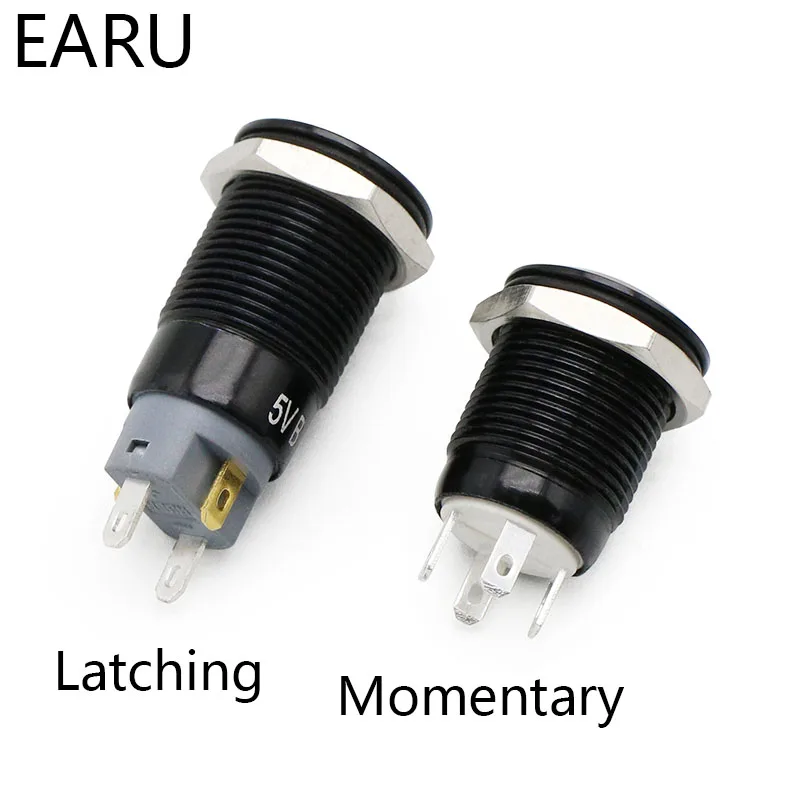 12 мм оксидированный черный с высокой головкой Водонепроницаемый металлический