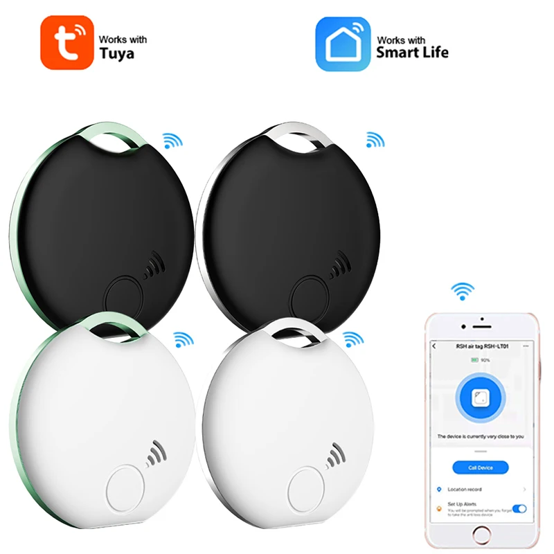 

Мини Смарт-трекер Tuya, Bluetooth-совместимое приложение для поиска ключей, брелок для ключей, телефонов, для детей, домашних животных, сигнализаци...