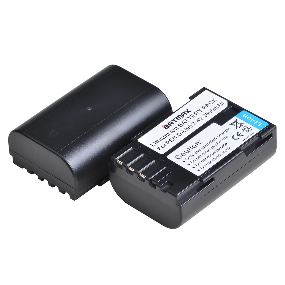 1Pc 2600mAh D-LI90 DLI90 D LI90 Battery for PENTAX 645 645D 645Z K-1 K-01 K-3 K-5 K-5D K-5IIs K-7 K-7D K1 K01 K3 K5 K5D II 2 | Электроника