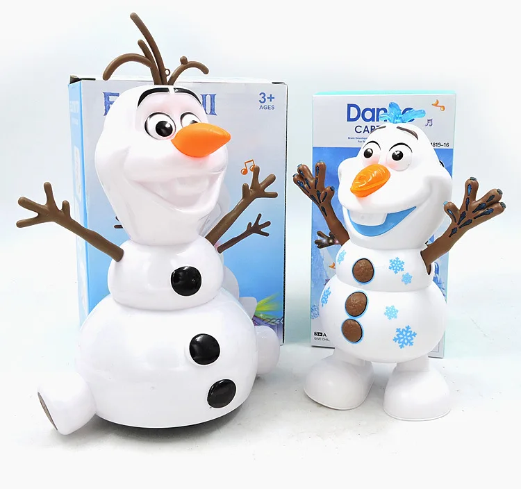 

Экшн-фигурки из фильма «Холодное сердце» 2 шт., игрушки-танцы Олаф со светодиодной подсветкой, электрическая игрушка-модель Олафа, подарок д...