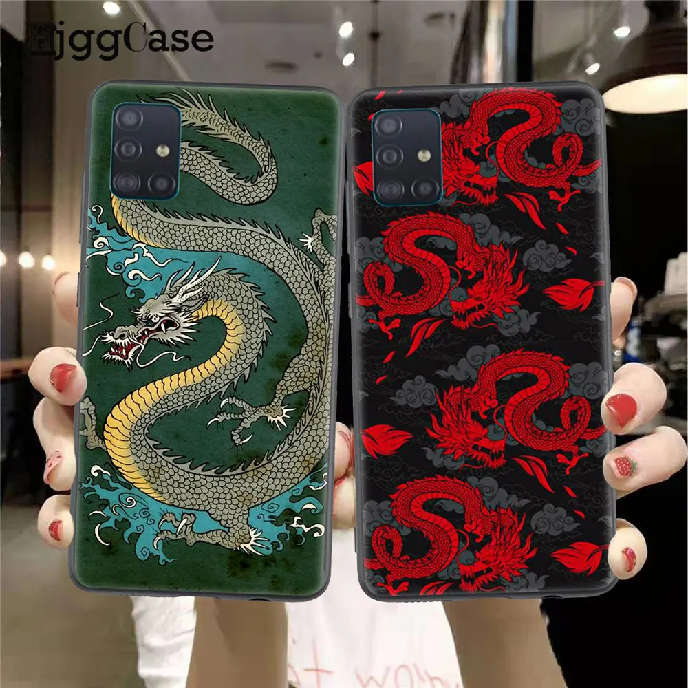 

Fashion Cute Dragon Silicone Phone Case For Samsung A51 A71 A72 A52 A50 A31 A41 A10 A40 A70 A30 A20 A21 A32 A42 Back Cover Capa
