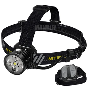 2020 Nitecore HU60 питаемые через USB порт Elite налобный фонарь 4 x Cree XP -G3 S3 светодиодный 1600 люмен с браслет дистанционного управления Бесплатная доставка походная кухня
