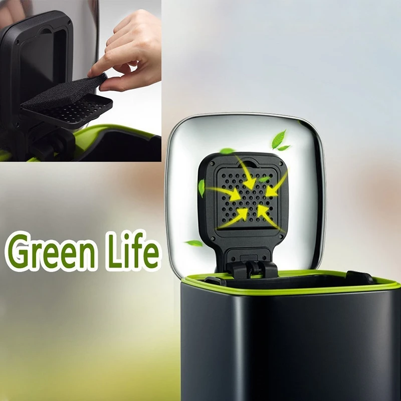 EAS-12 Pieces Compost Pail Replacement Filters Filter Home Bucket Refill Sets 6 Round and Square(Black) 6.5 Inch D | Бытовая техника