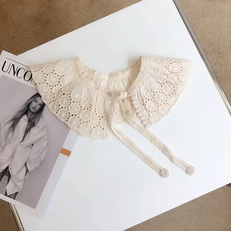 Кружевные детские нагрудники шаль хлопковый воротник милые кружевные воротники