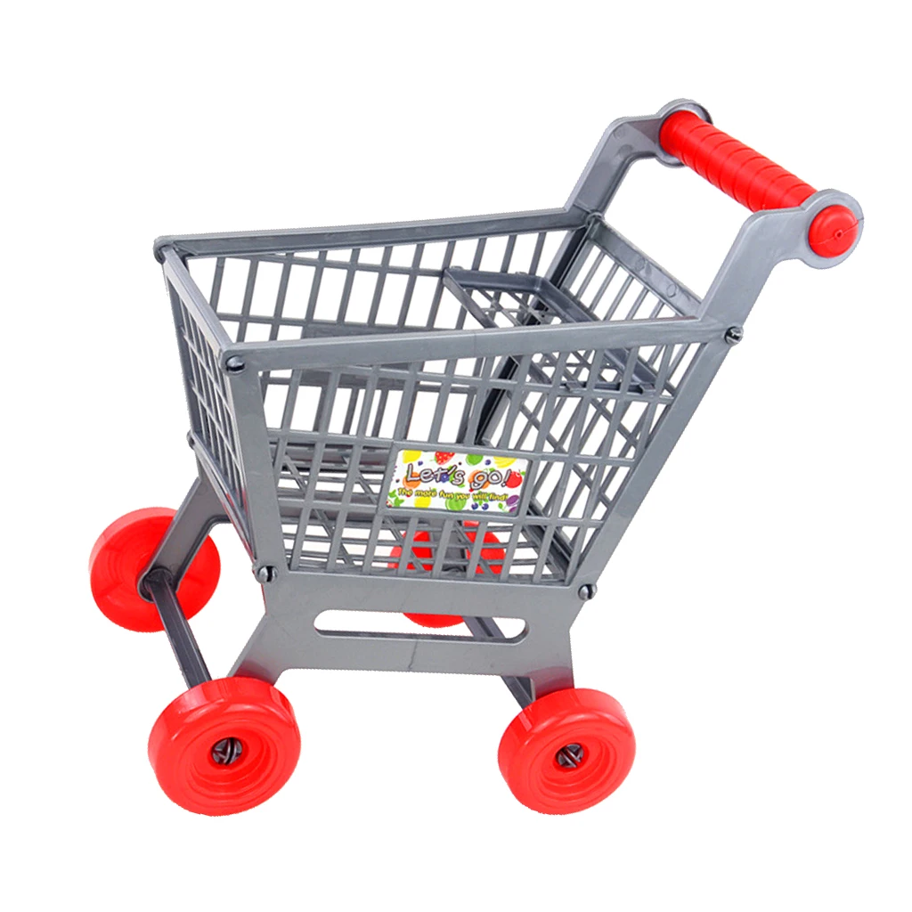 

Miniature Shopping Trolley, Easy Assembly for Children Role Play