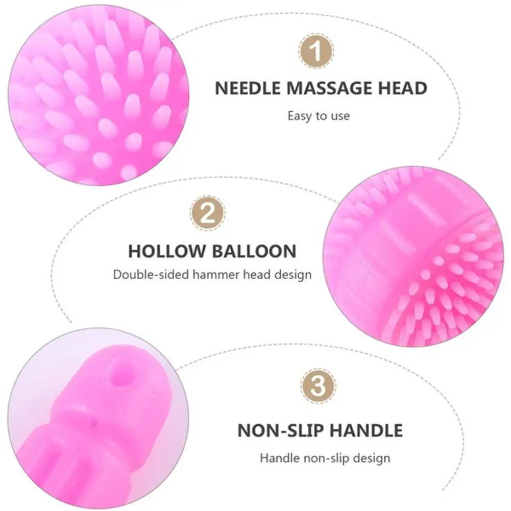 

1pc New rubber tapping stick acupoint tapping hammer manual meridian fitness health massage hammer tapping Beat Hammer Acupoints