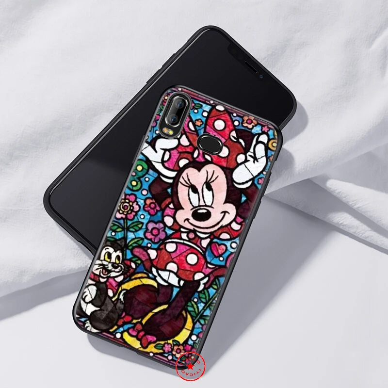 Fairy tale stained Alice Stitch Mickey Mouse Soft Case for Samsung Galaxy A50 A60 A70 A40 A30 A20 A10 M10 M20 M30 M40 Phone |