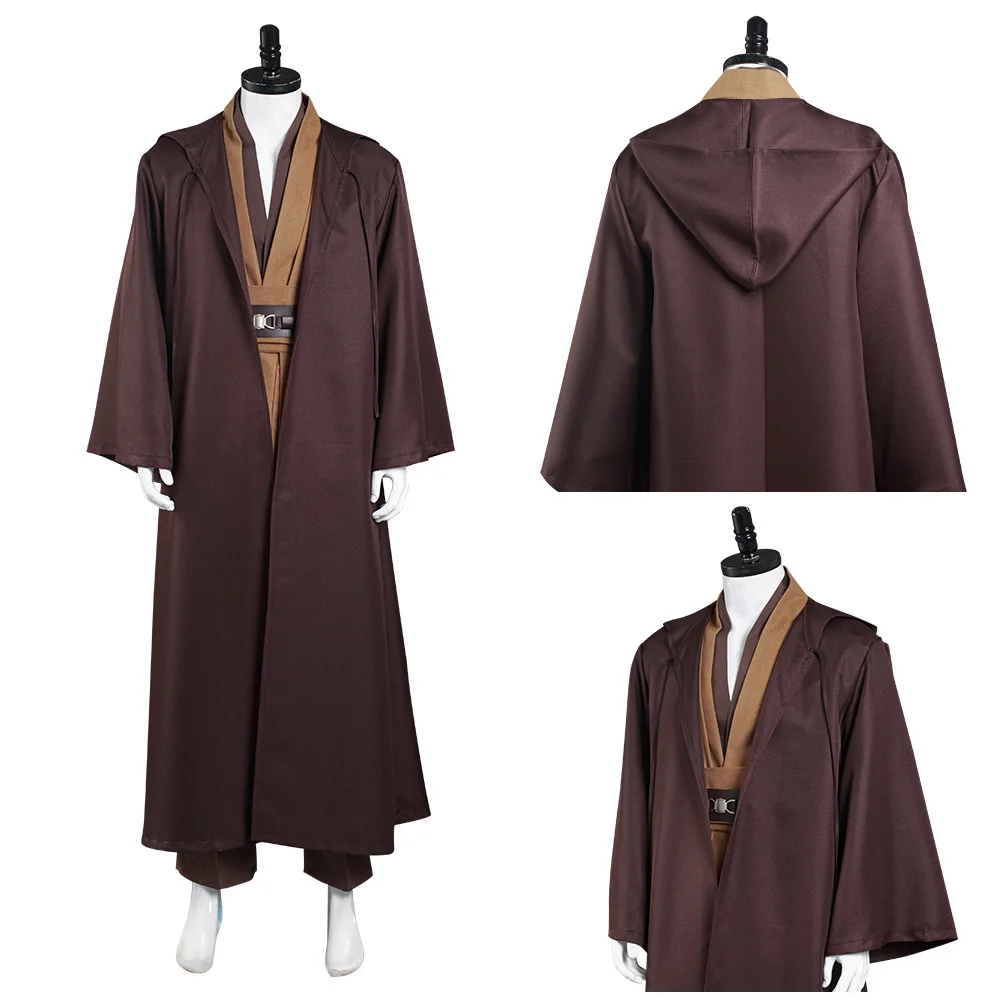 

Star Anakin Obi Wan Ben Kenobi Cosplay Costume Hooded Uniform Suit Trench Coat Uniform Outfits FOR Halloween Carnival Outfits