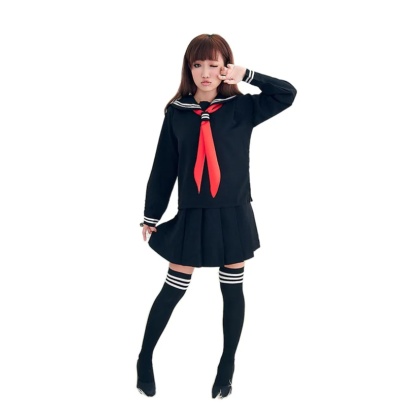 

Japanese Anime Cosplay Costume Hell Girl Enma Ai Cosplay Costume JK Student School Uniform Sailor Suit
