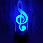 Светодиодная 3D лампа с USB, 7 цветов, музыкальный инструмент, лампочка для пианино, музыкальный подарок, украшение для детской спальни, элегантные ночники, экшн-фигурки