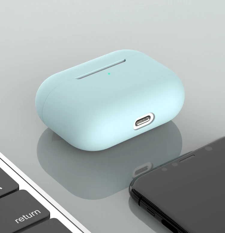 Liquid Soft Slicone Case For Apple Airpods 3 2 1 Pro Wireless Bluetooth Earphone Protection Cover Air Pods Charging Coque | Электроника