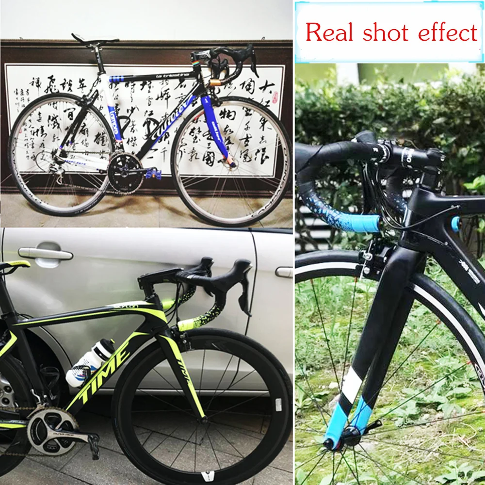 

MOTSUV Road Bicycle Handlebar Tape Belt New Tetris design Cycling Handle Bar Wrap Anti-slip Anti-sweat Strap +2 Bar Plugs